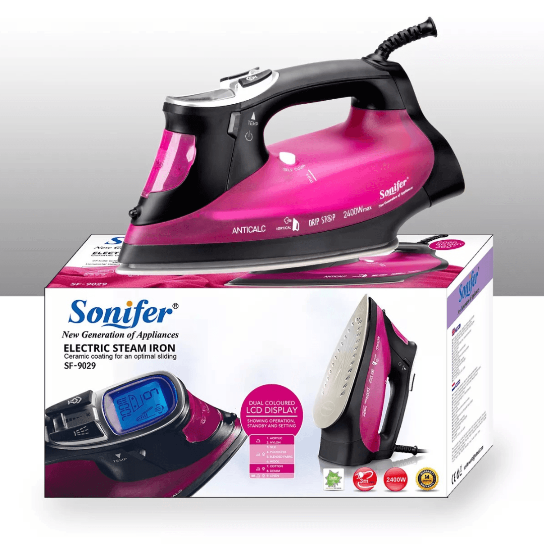Sonifer Universal Steam Iron 2400W LCD Display