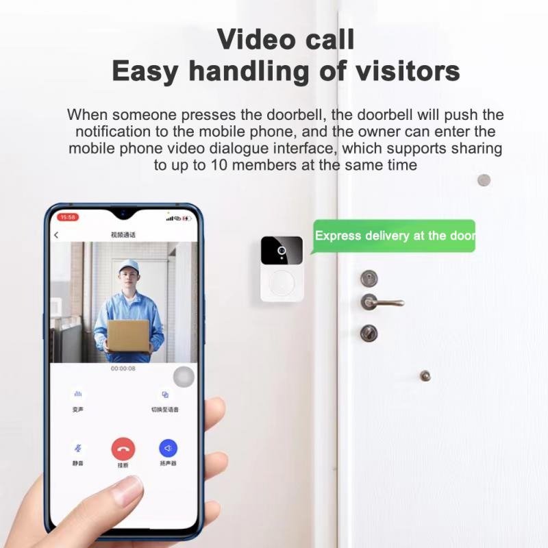 Wifi Video Doorbell 1080P Home Mobile App