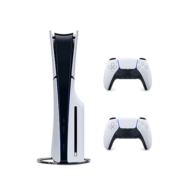 PlayStation 5 Console Slim European + 2 x Dualsense Wireless Controllers + Fattal Official Warranty