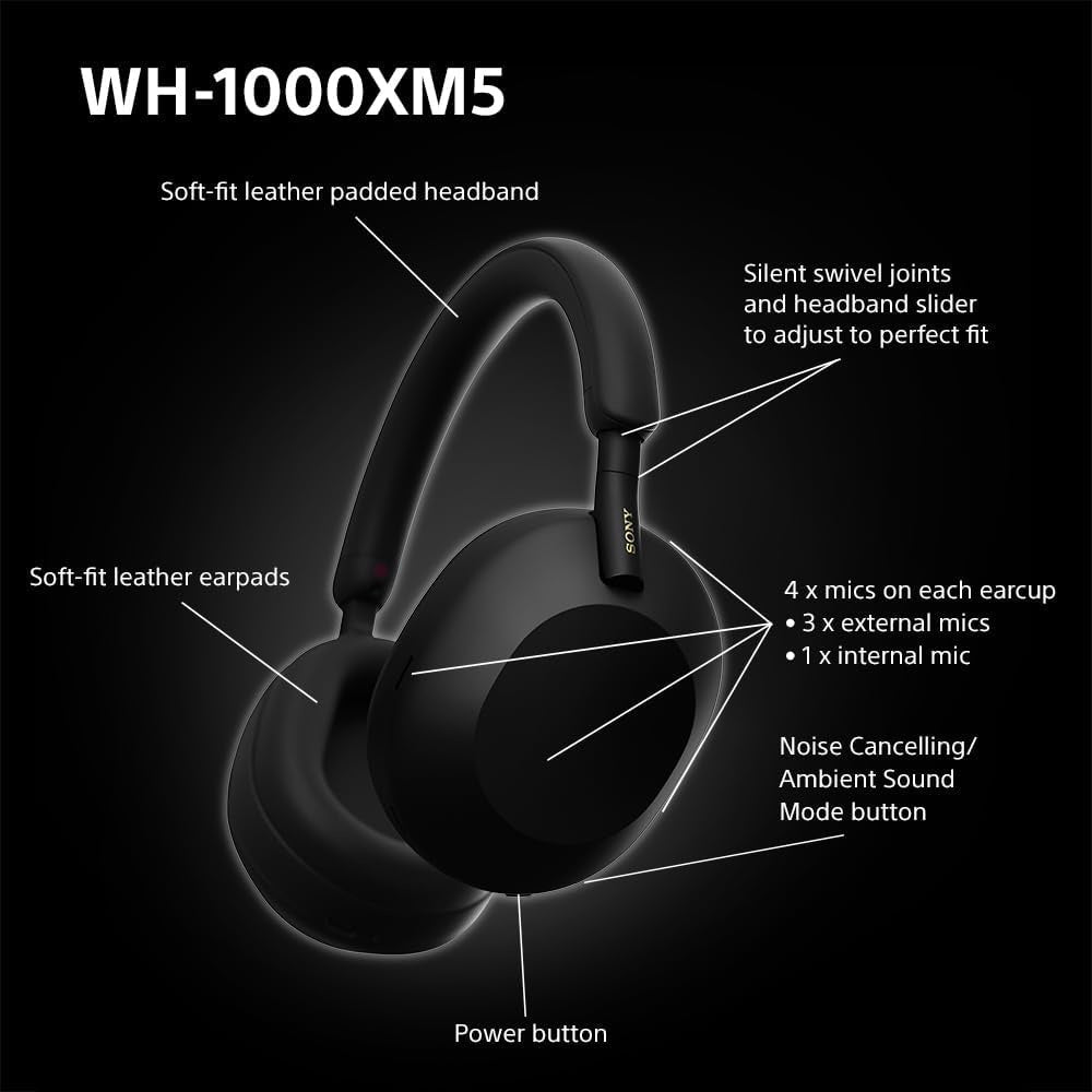 Sony WH-1000XM5 Noise Cancelling Wireless Headphones