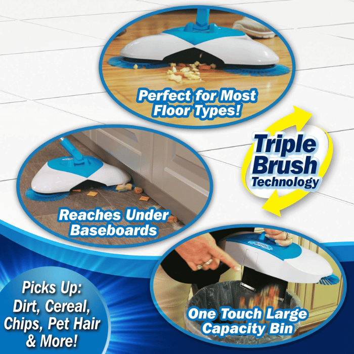 Spinning Broom | Extendable & Cordless - Medaid International