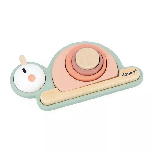 Janod - Stackable Sensory Snail - Sweet Cocoon