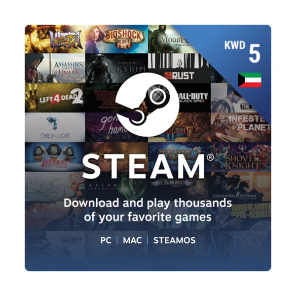 Kuwait - Steam Wallets 5 KWD