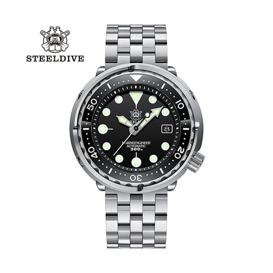 Steeldive Automatic Watch SD1975 Stainless Steel NH35 Seiko Japanese Movement 300m Diving Watches
