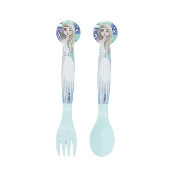 Disney Stor 2 Pcs PP Cutlery Set In Polybag Frozen Ice Magic - 74217
