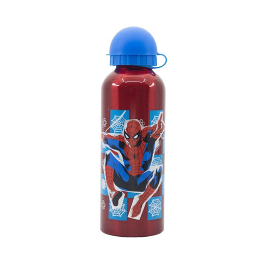 Disney Stor High Aluminium Bottle 530ml Spiderman Arachnid Grid - 74760