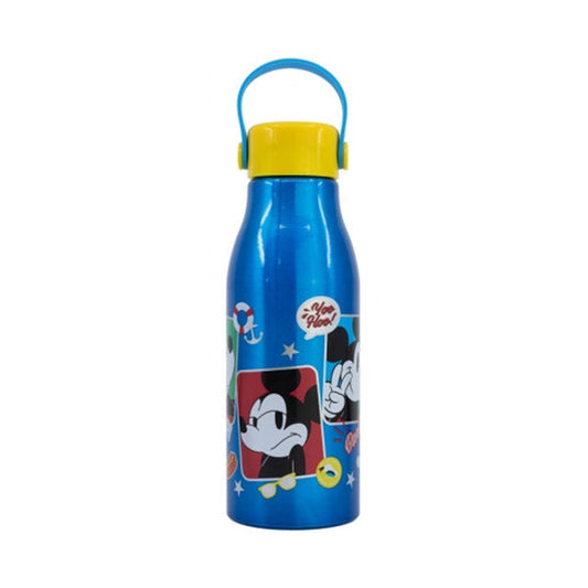 Stor Flexi Handle Aluminium Bottle 760ml Mickey Mouse Fun-Tastic - 74361