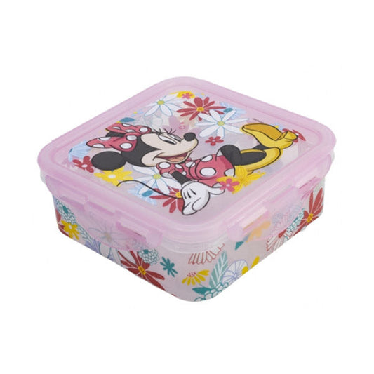 Stor Square Hermetic Food Container 500ml Minnie Mouse Spring Look - 74459