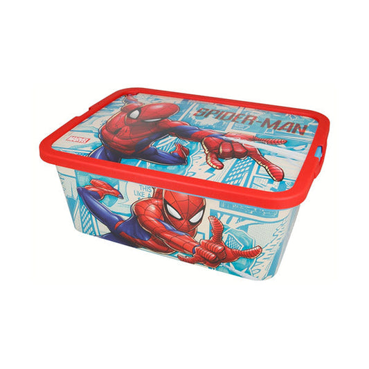 Stor Storage Click Box 13L Spiderman Comic Book - 2625