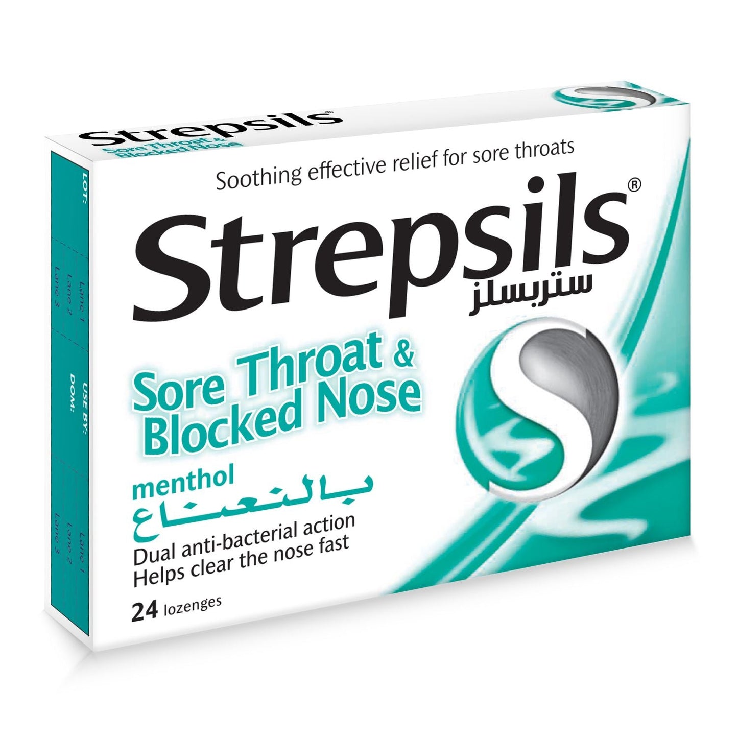 Strepsils Sore Throat and Blocked Nose Menthol
