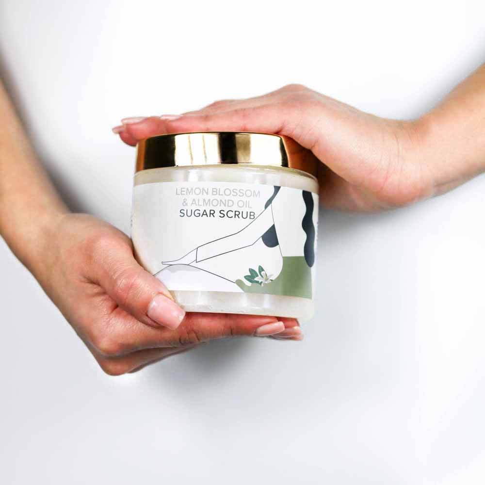 Khan El Kaser Sugar Scrub Lemon Blossom And Almond Oil 500ml