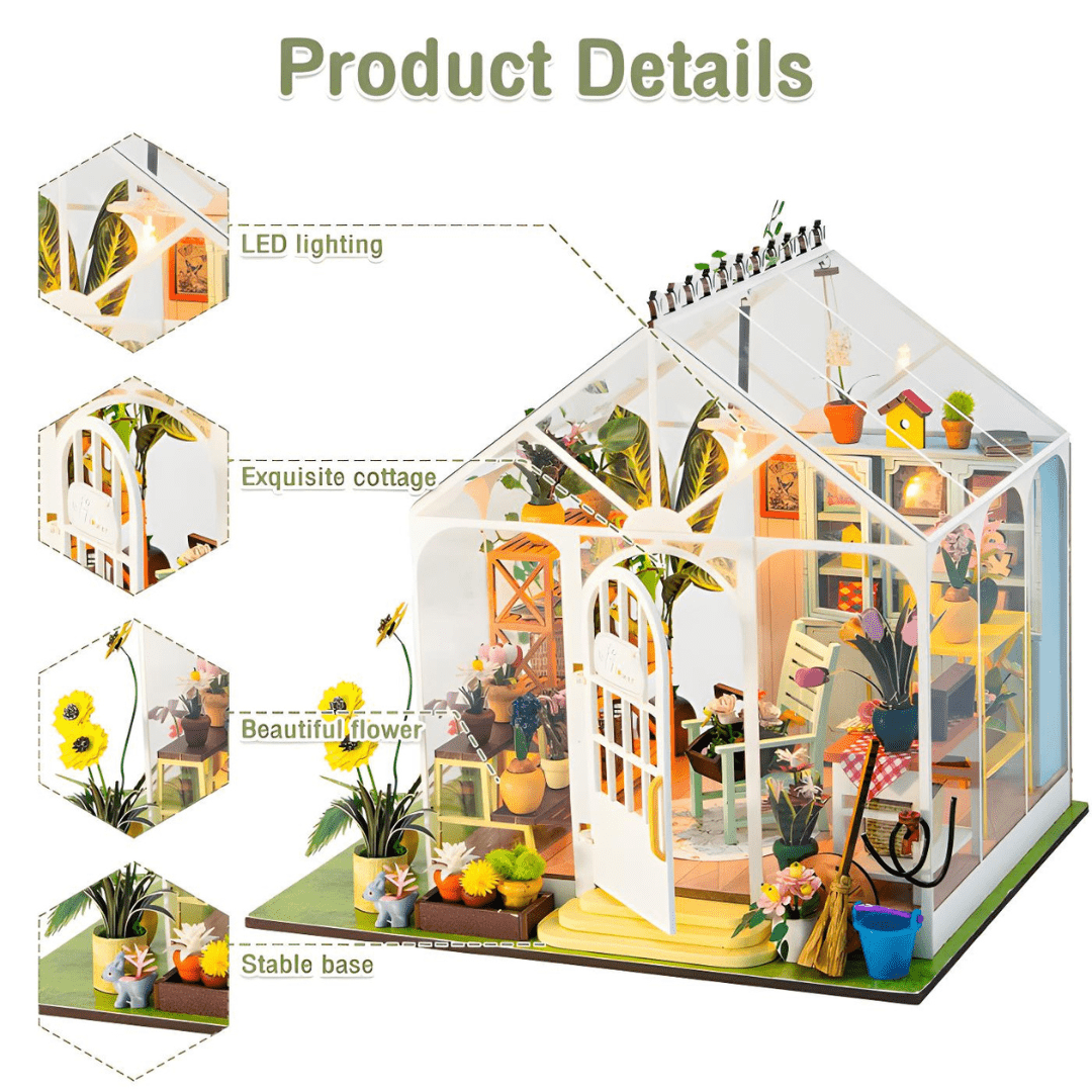 Sunshine Flower Miniature Kit with LED & Dust Cover