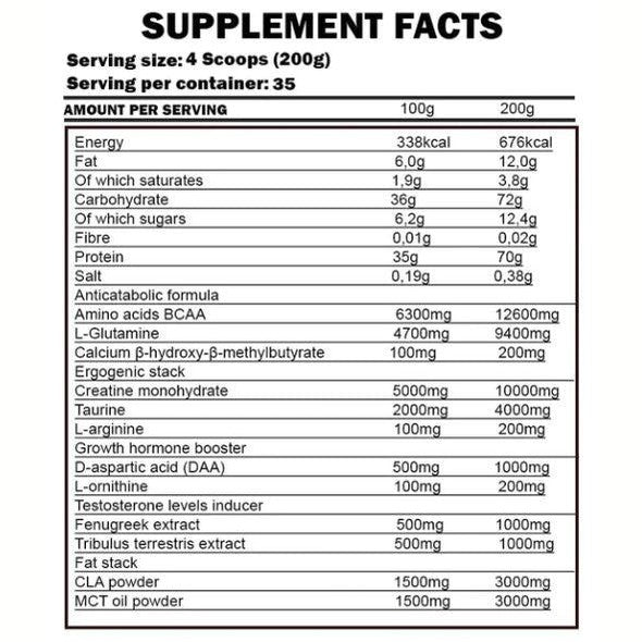 Kevin Levrone Super Mass Gainer 7kg