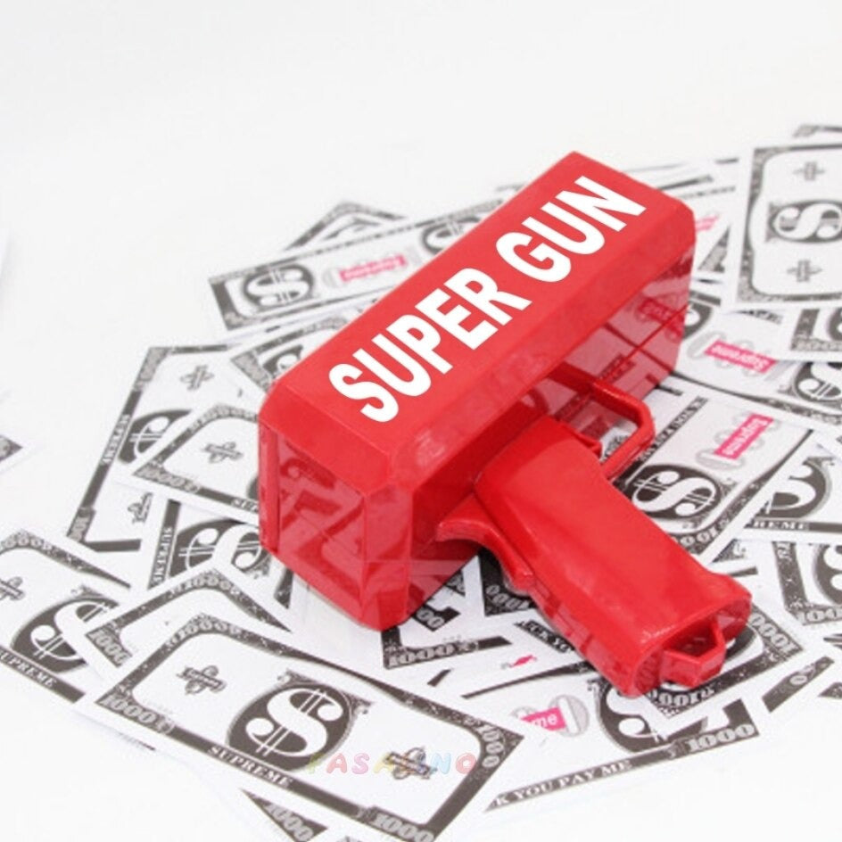 Toy Money Gun with 100 Bills Cash For Events , Parties , Birthdays ...