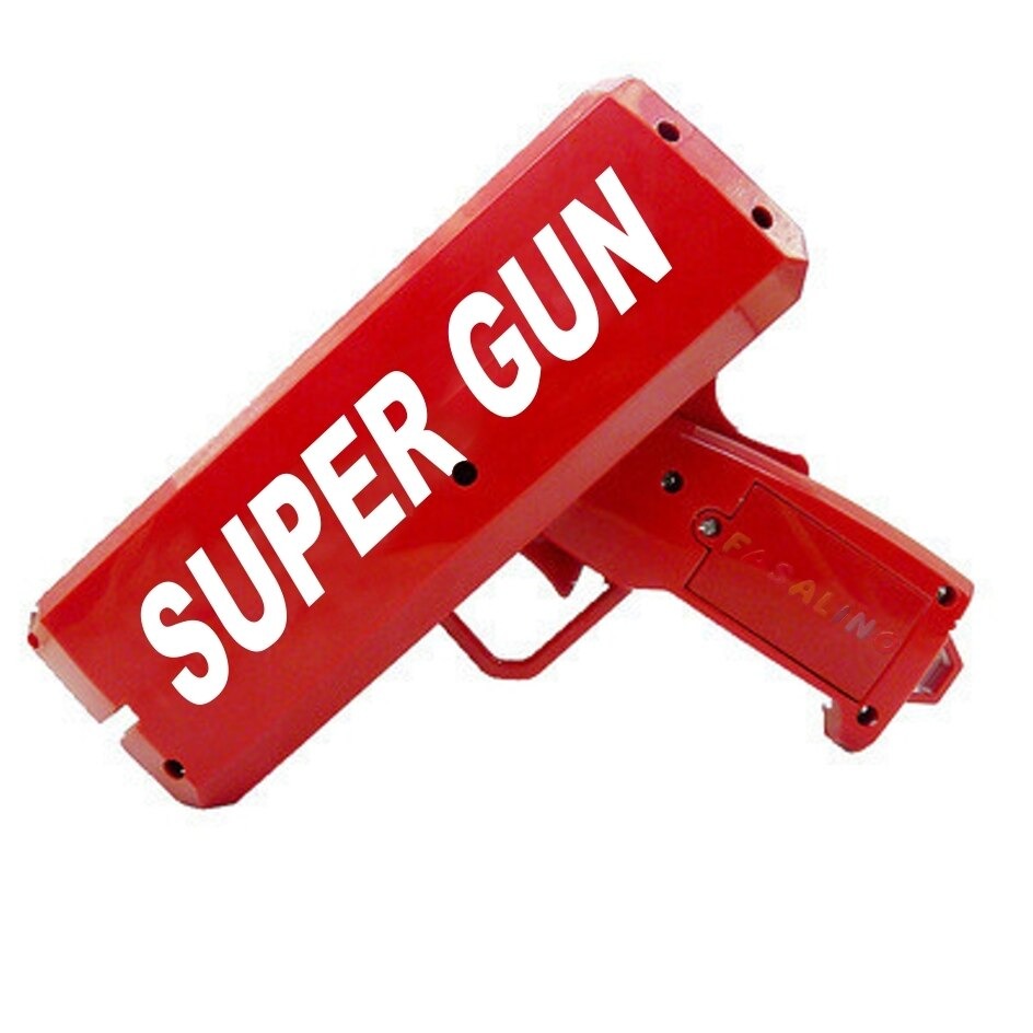 Toy Money Gun with 100 Bills Cash For Events , Parties , Birthdays ...