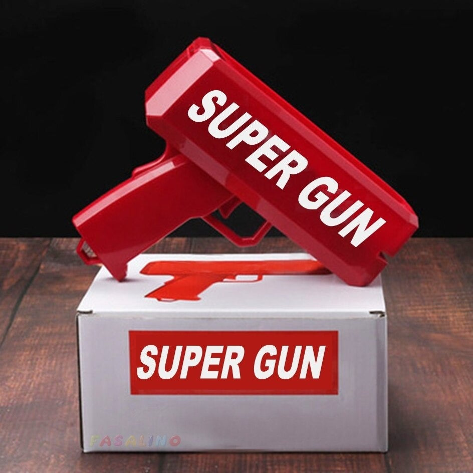 Toy Money Gun with 100 Bills Cash For Events , Parties , Birthdays ...