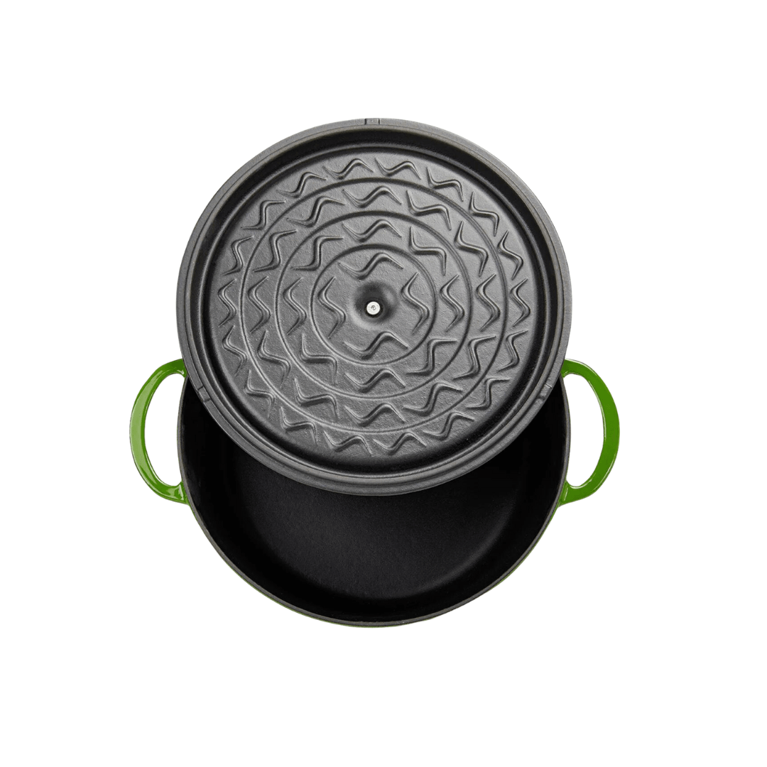 Sürel Green Cast Iron Deep Casserole 28 cm