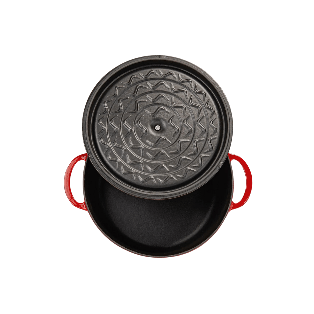 Sürel Red Cast Iron Deep Casserole 28 cm
