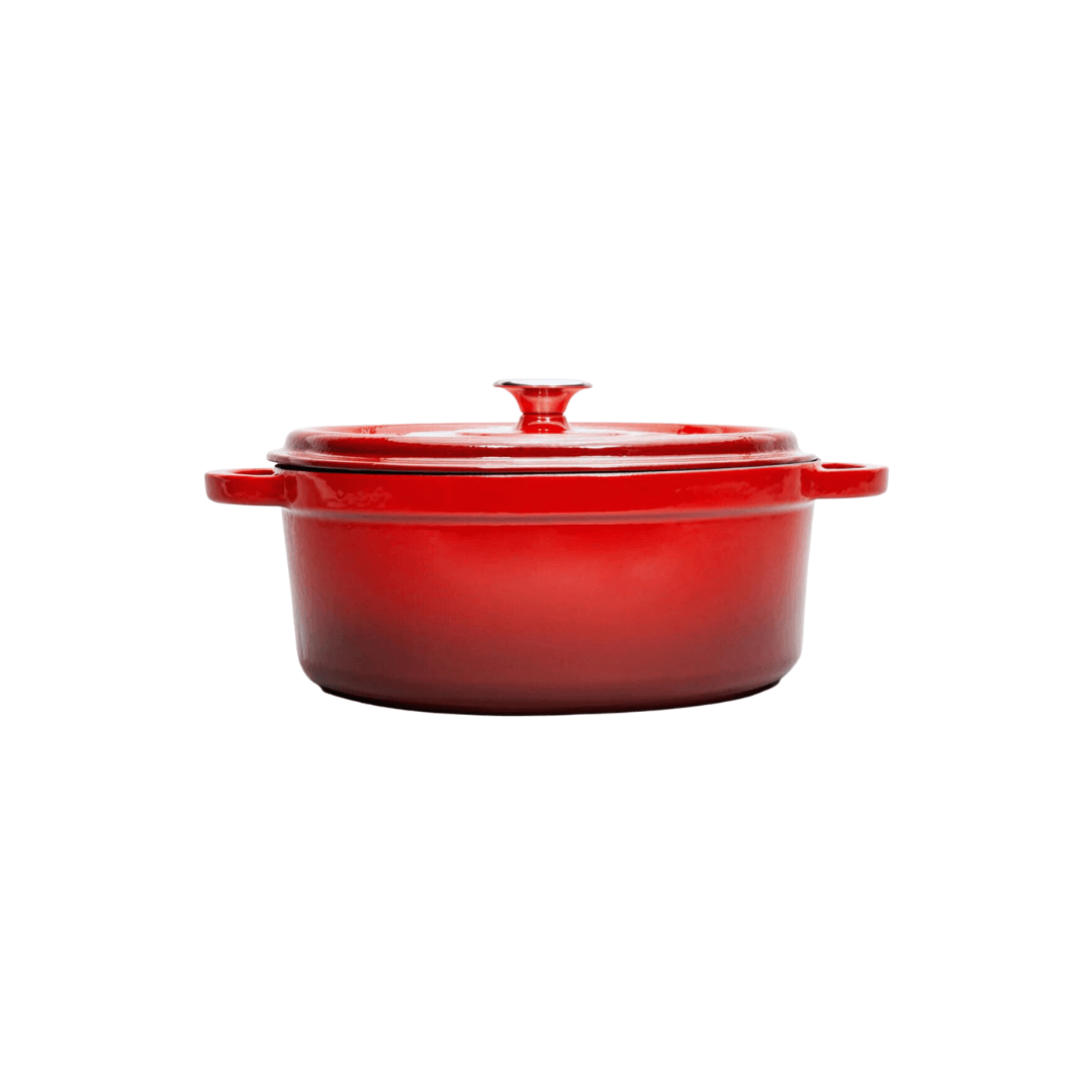 Sürel Red Cast Iron Deep Casserole 28 cm