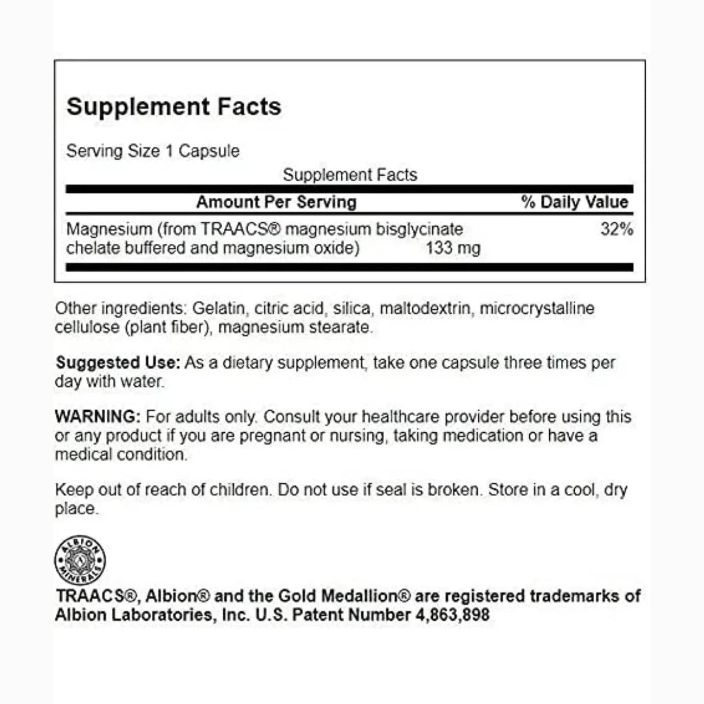 Swanson Ultra - Albion Magnesium Glycinate 90 Tablets