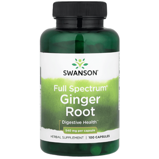 Swanson Full Spectrum® Ginger Root – 1,080 mg | 100 Capsules
