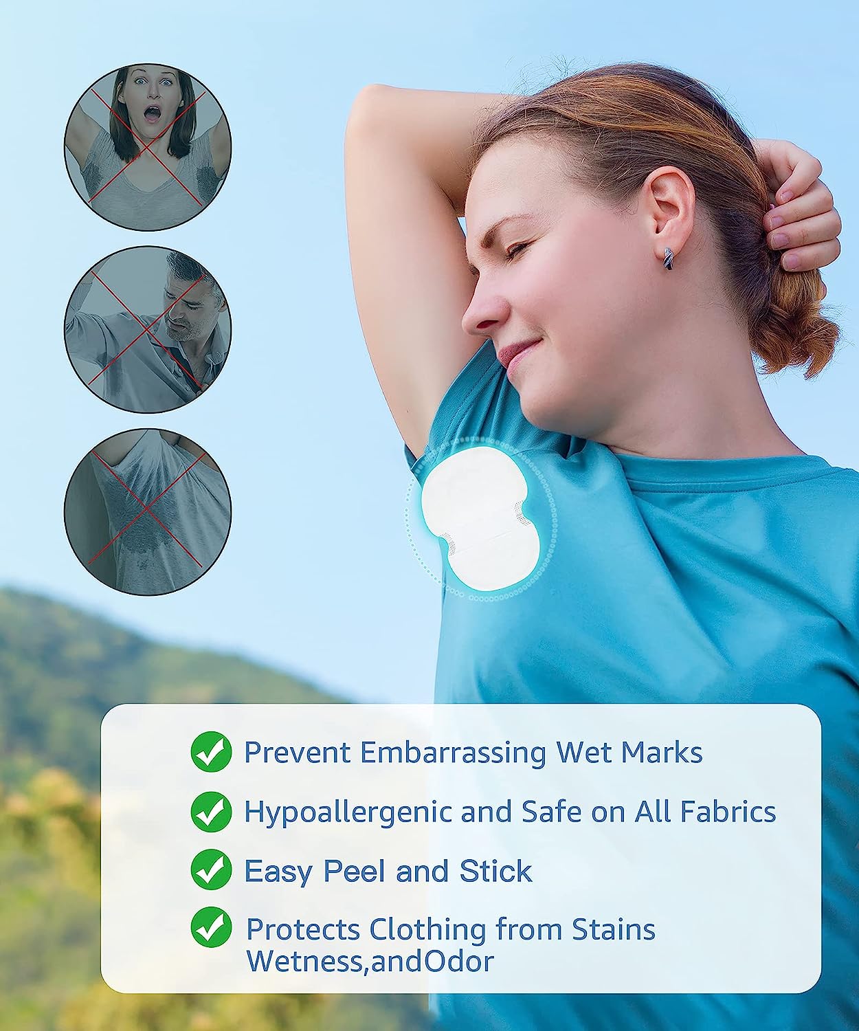 Underarm Anti-Sweat Pads For Women And Men