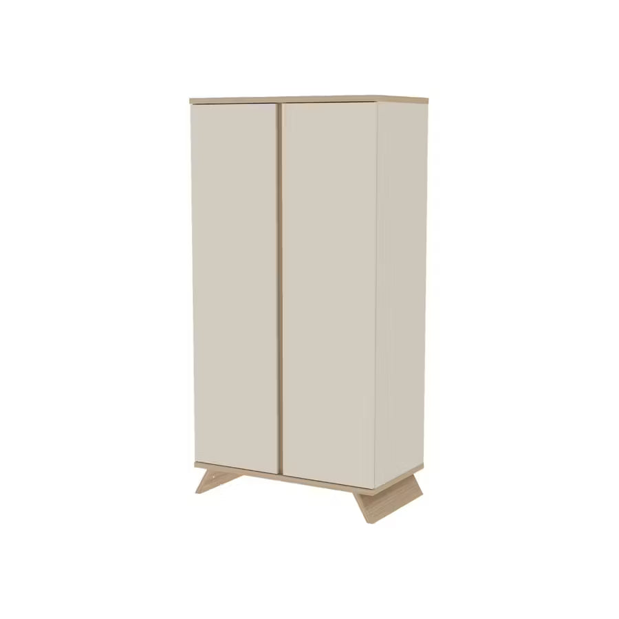 Faktum - Sienna 2 Doors Wardrobe Modern Push Open Doors - Cashmere