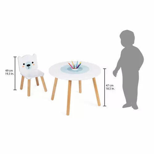 Janod - Table And 2 Chairs - Polar