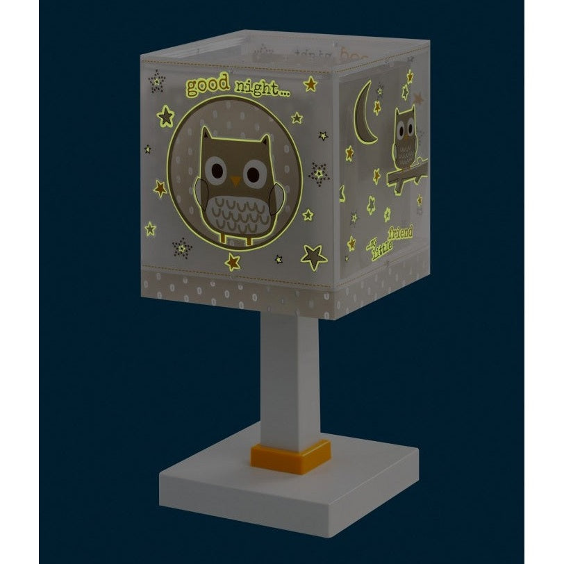 Dalber Childrens Table Lamp Good Night Glow Shade