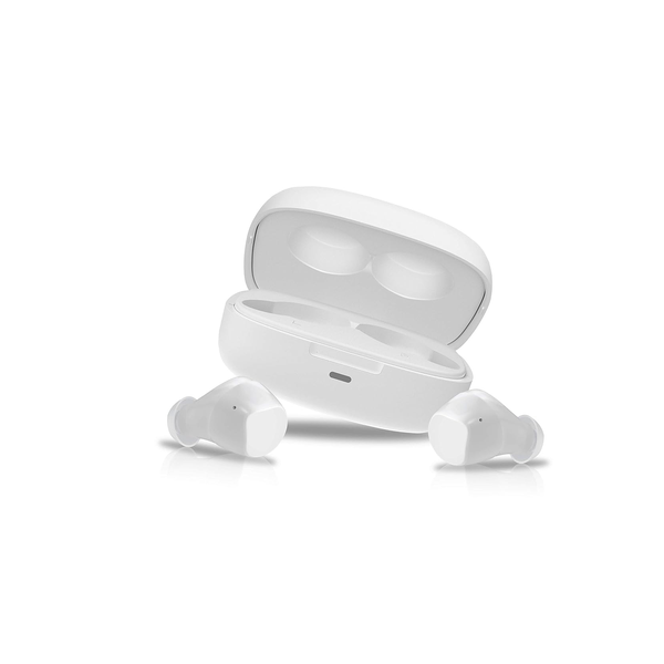 Tecno Hipods H2 True Wireless in Ear Earphones (TWS- White) with Mic, Real Stereo Sound, 24 Hrs of Music, BT 5.0, IPX4 Water Resistance, Noise Cancellation and Smart Touch Controls