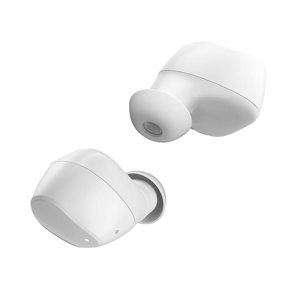 Tecno Hipods H2 True Wireless in Ear Earphones (TWS- White) with Mic, Real Stereo Sound, 24 Hrs of Music, BT 5.0, IPX4 Water Resistance, Noise Cancellation and Smart Touch Controls