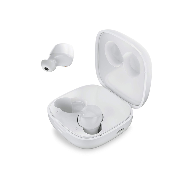 Tecno Hipods H2 True Wireless in Ear Earphones (TWS- White) with Mic, Real Stereo Sound, 24 Hrs of Music, BT 5.0, IPX4 Water Resistance, Noise Cancellation and Smart Touch Controls