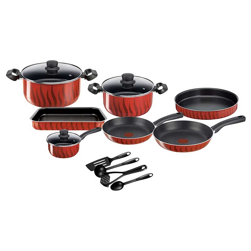 Tefal Tempo Flamme 14 Piece Cooking Set C3079383
