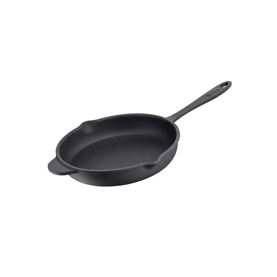 TEFAL Tradition Cast Iron 26 cm Frypan, Black, E2250504