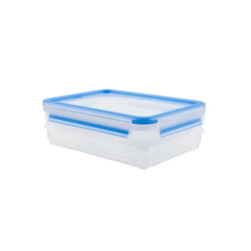 Tefal Masterseal Storage Container 2 x 0.6 L Blue Cold Cut K3028812