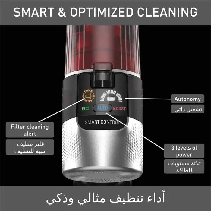 Tefal X-Force Flex 9.60 Cordless Vacuum Cleaner – Animal Care – Automatic Suction Power by Floor Type