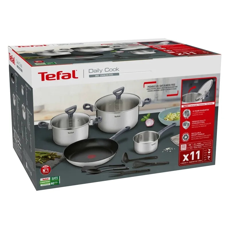 Tefal DAILY COOK G713SB Cookware Set 11 Pieces