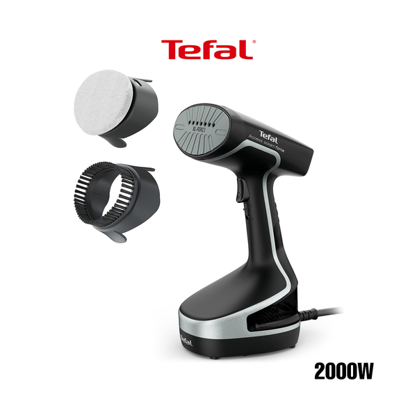 Tefal Handheld Clothes Steamer, Powerful 90g/min Steam Boost, 2000W, Ready To Use In 25 Seconds, Black And Silver, DT8250