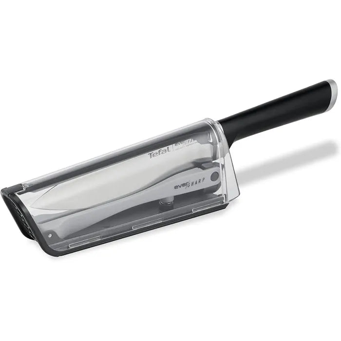 Tefal Ever Sharp 16.5 cm Chef’s Knife, Sharpener, Exclusive Sharpening Technology, German Stainless Steel