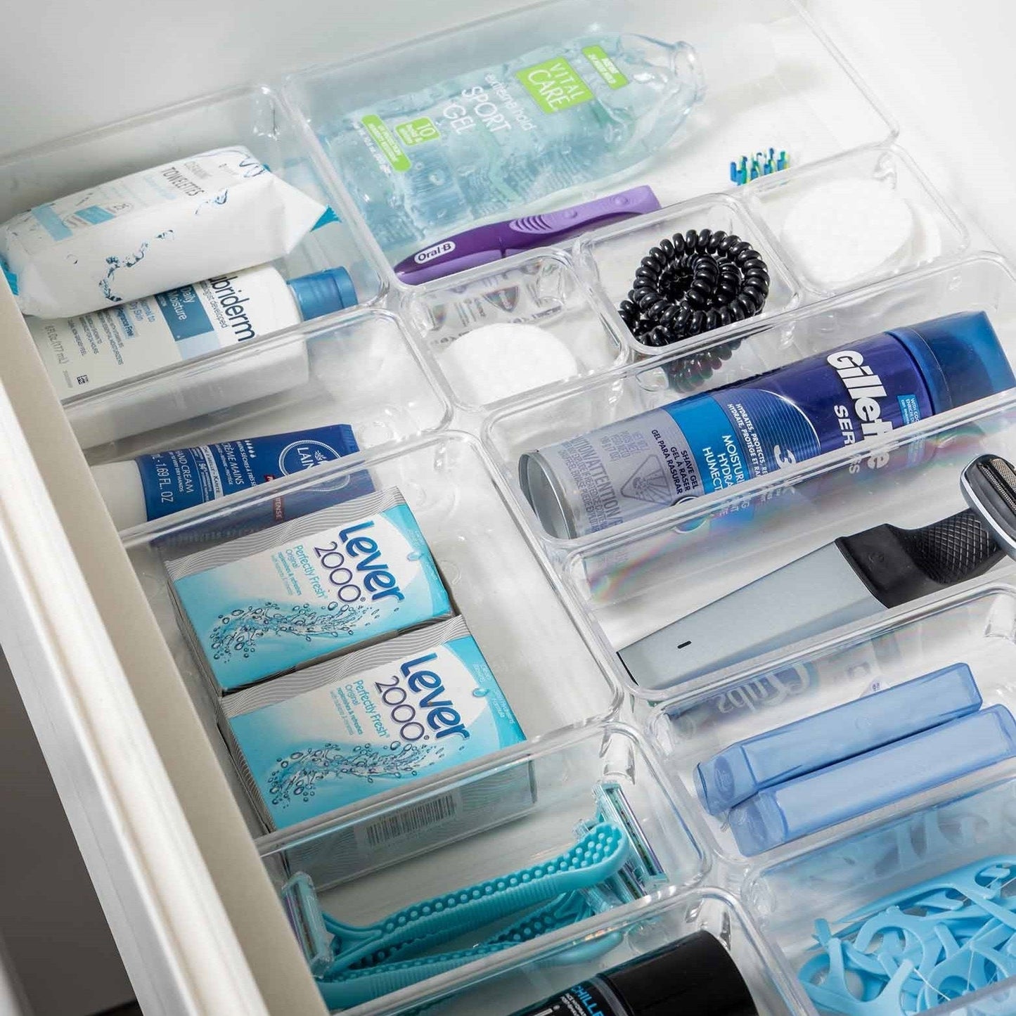 Clear Drawer Organizer Set