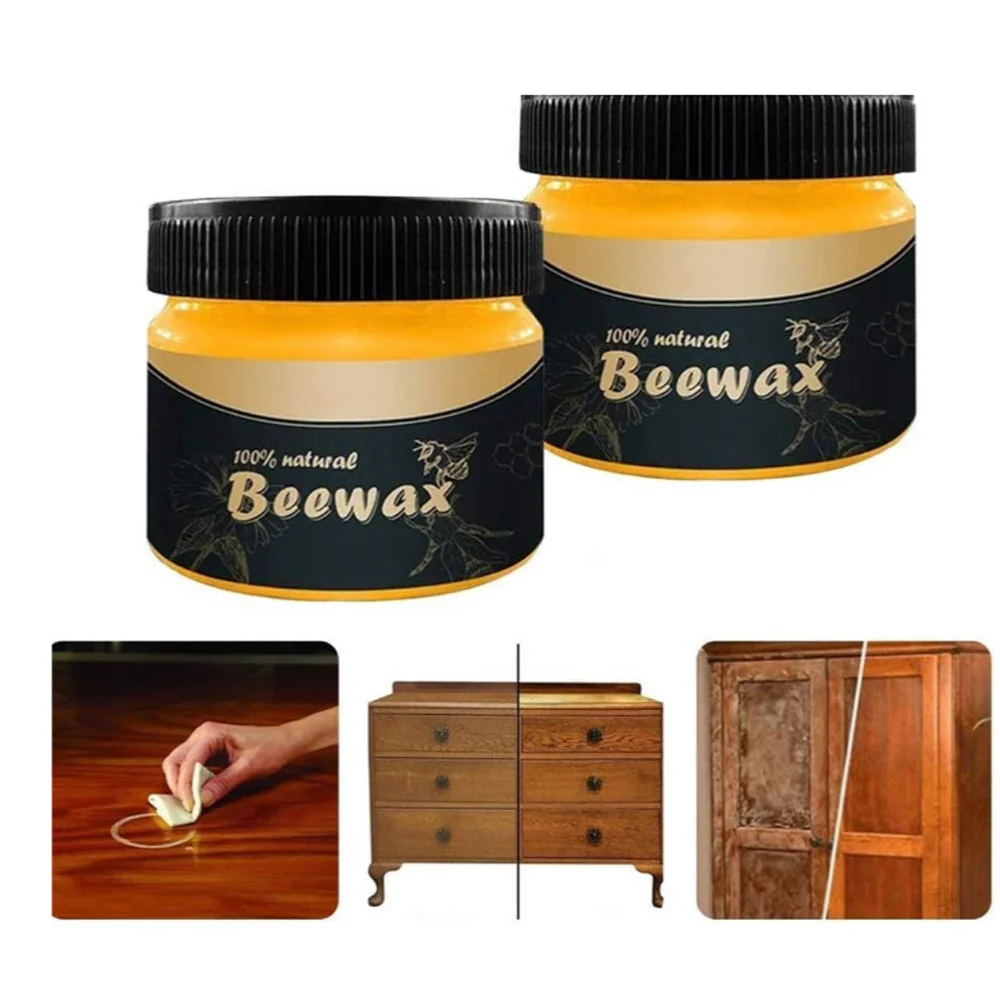 Floor Polishing Wood Care Beeswax Natural Polishing Wear-resistant Wax Detergent Sponge - Medaid International