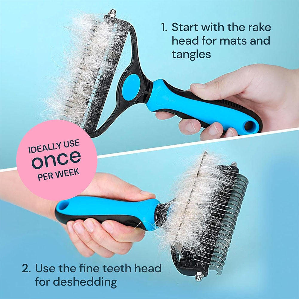 Pet Grooming Brush for Dogs & Cats