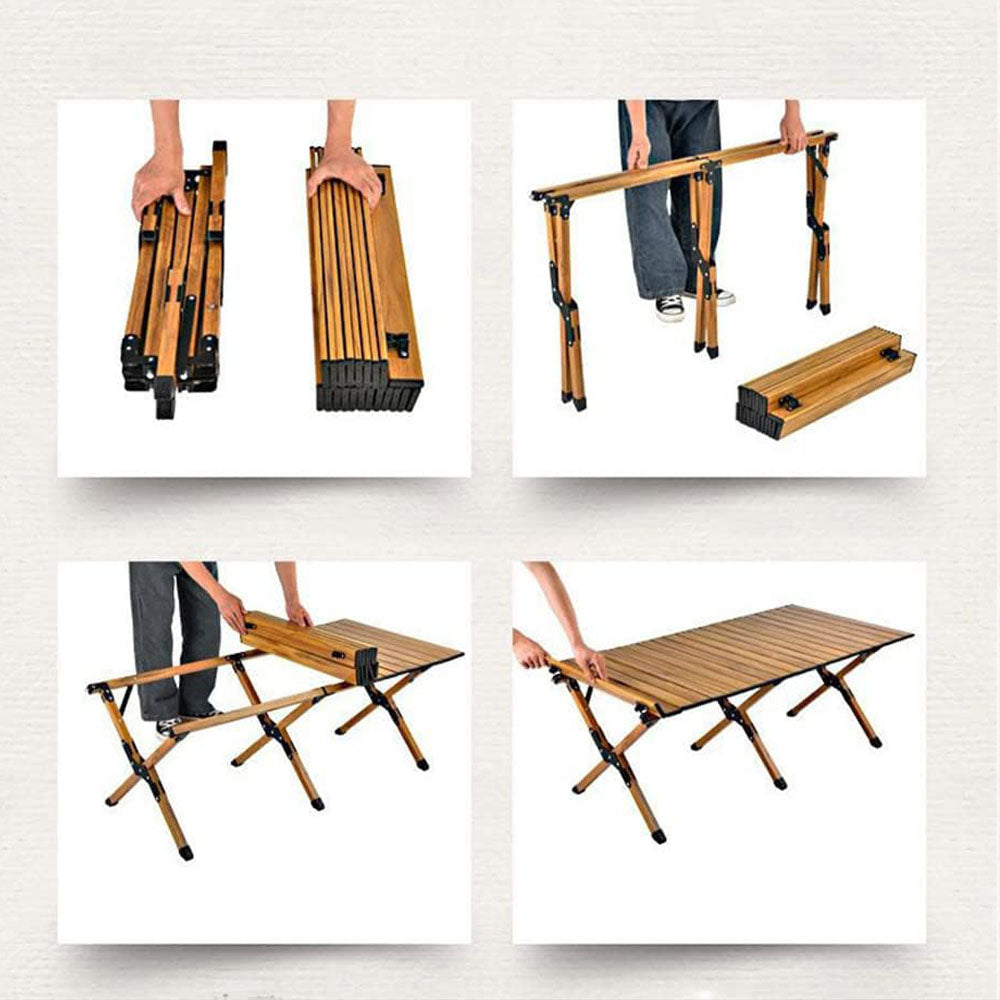 (NET) Rectangle Table Cross Wood 90cm