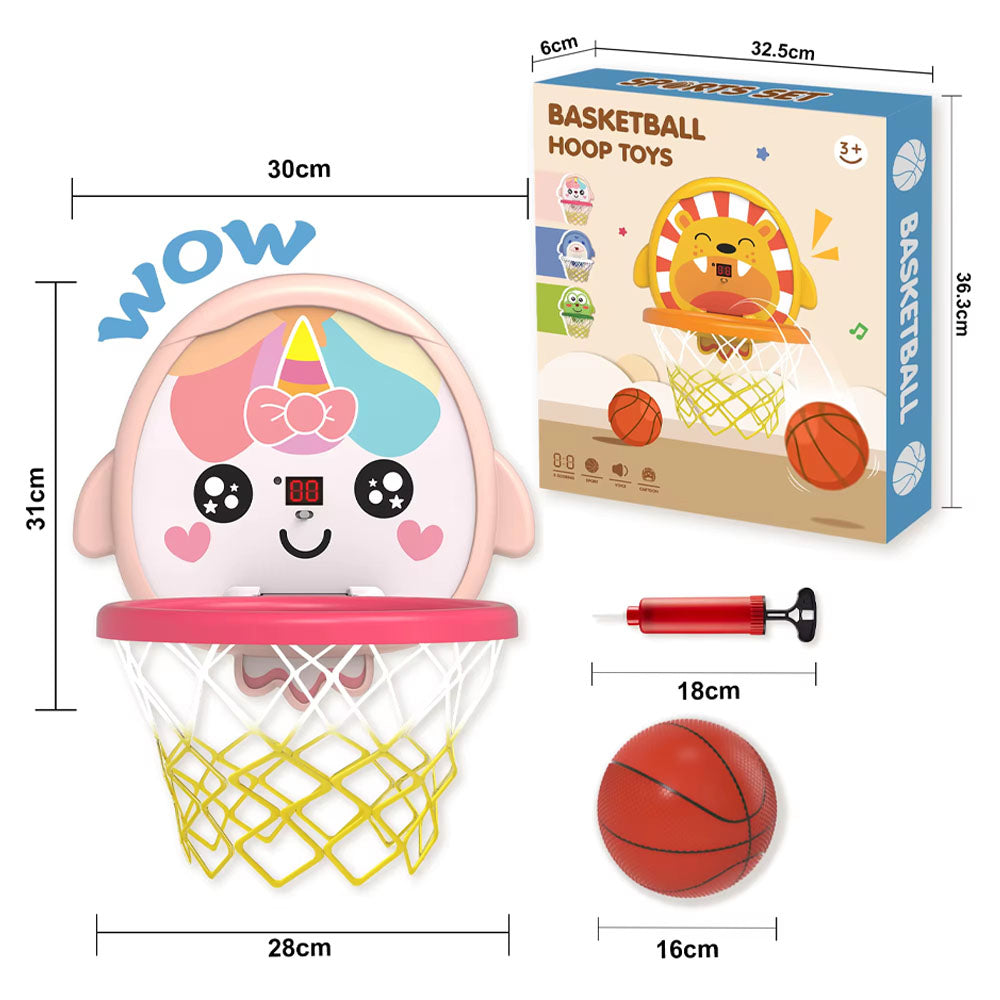Children Plastic Funny Cartoon Animals Soft Basketball Indoor Games Playing Basketball Hoop Toys Lebanon