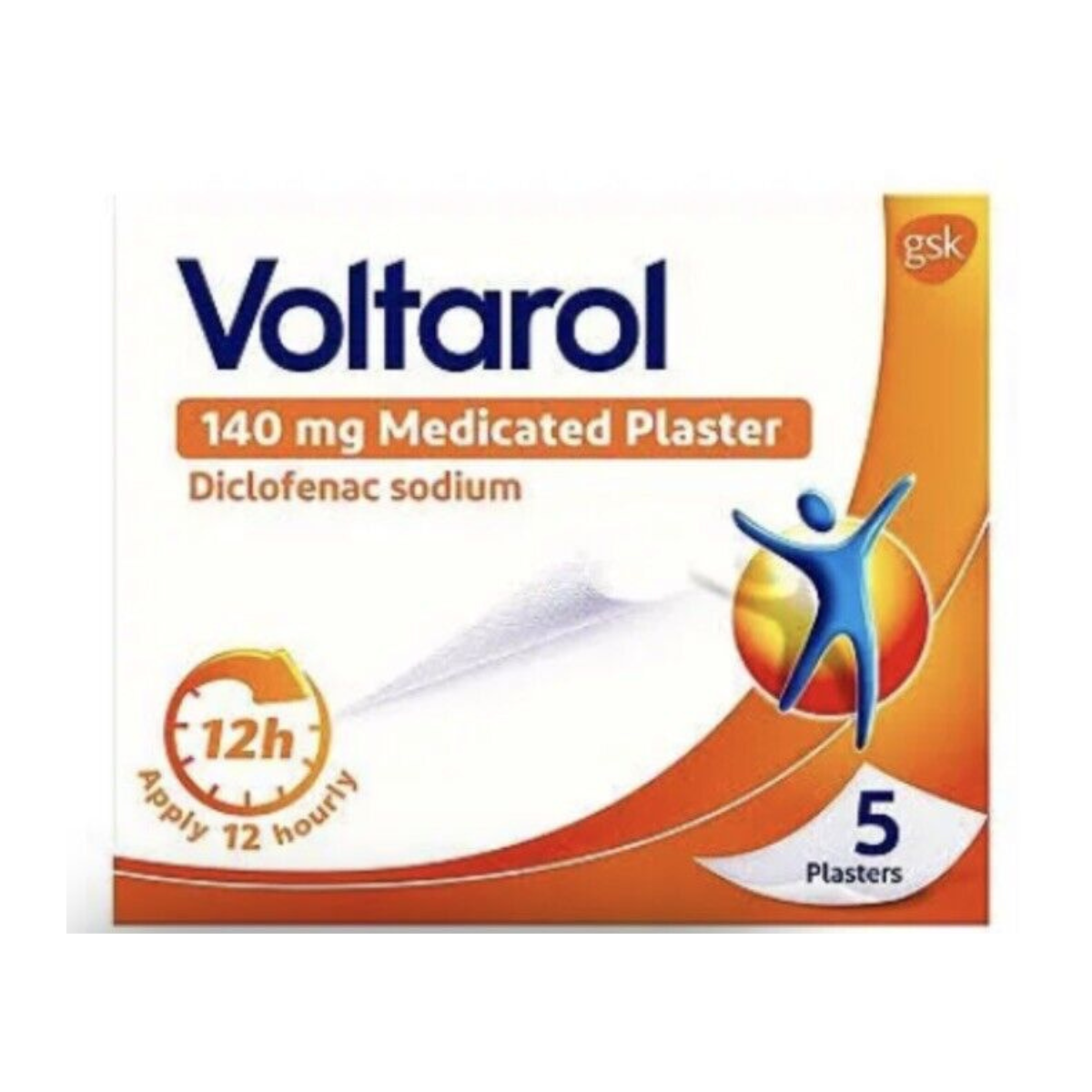 Voltarol - Medicated Plaster 140mg Diclofenac 5 Patches (P) - Medaid International