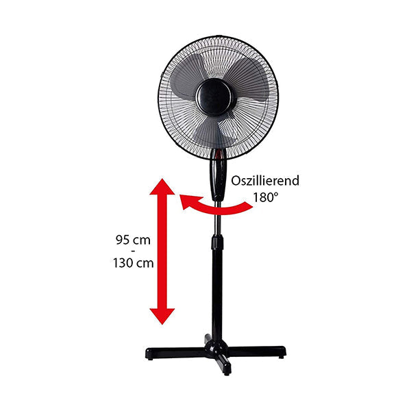 Lex Stand Fan 40W (YW52225) + FREE Germatic  Mini Air Cooler (AC-3.5.805.1)