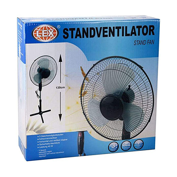 Lex Stand Fan 40W (YW52225) + FREE Germatic  Mini Air Cooler (AC-3.5.805.1)