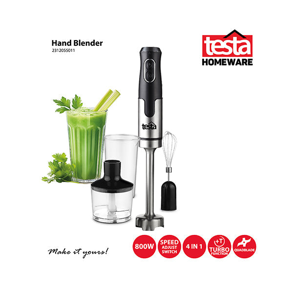 Testa 4 in 1 Hand Blender + FREE Testa Glass Bakeware 2.2L Rectangle
