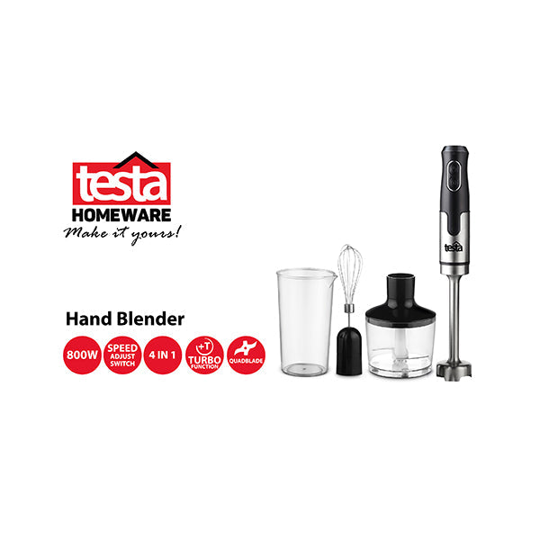 Testa 4 in 1 Hand Blender + FREE Testa Glass Bakeware 2.2L Rectangle
