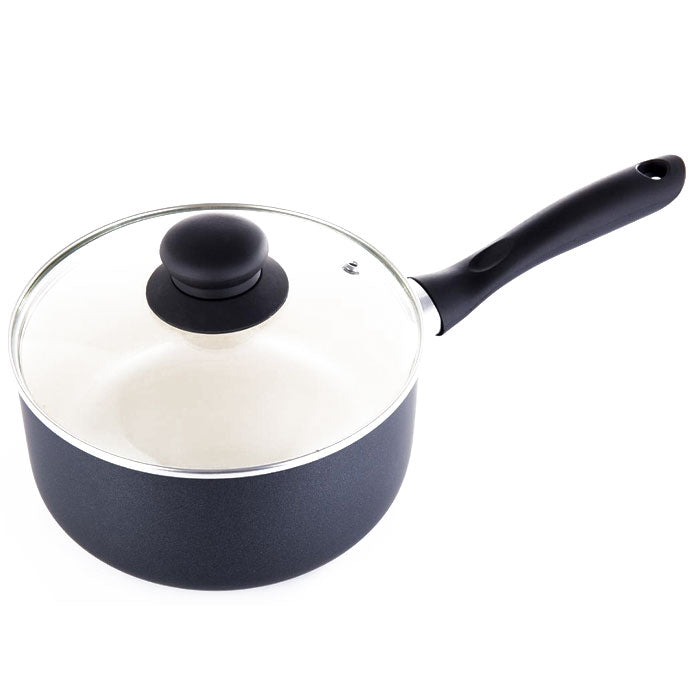 TESTA – Sauce Pan Pressed Ceramic coating, with glass lid 16cm